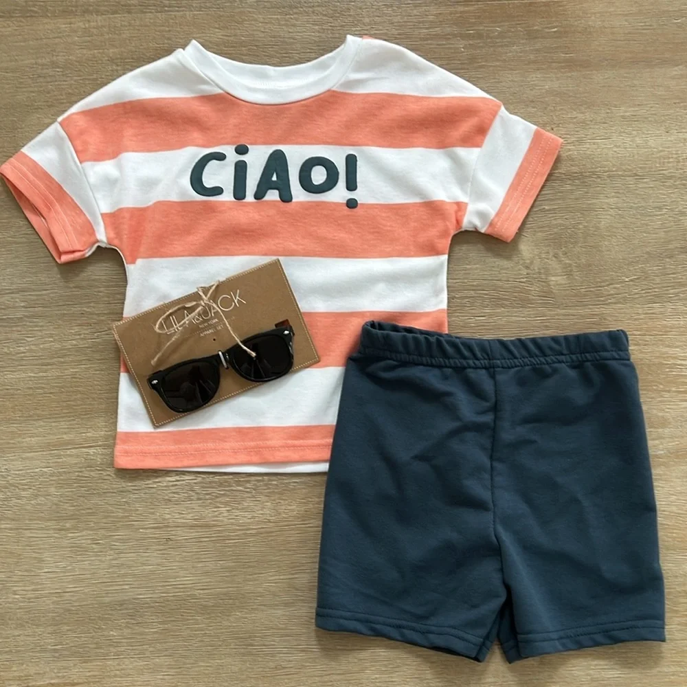 Lila & Jack Ciao Toddler Boy 3 Piece Matching Set 4T